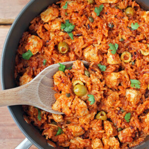 Spanish Chicken and Rice Skillet