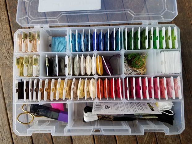 Cross-stitching supplies