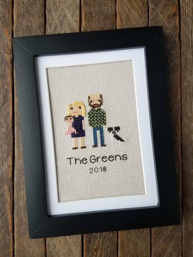 Framed Stitch People family