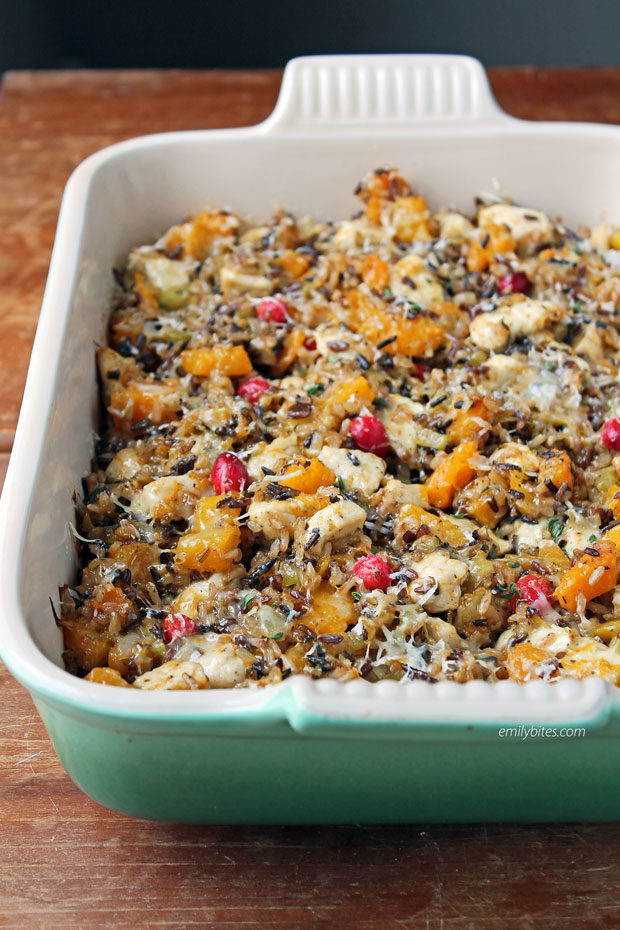 Chicken and Squash Wild Rice Casserole