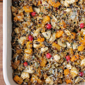Chicken and Squash Wild Rice Casserole