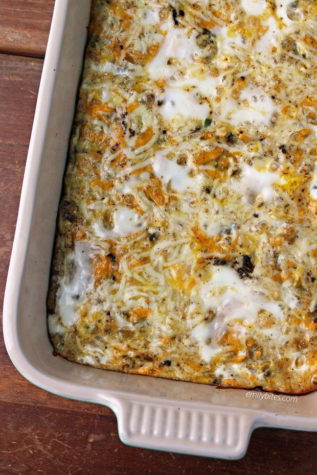 Sausage and Pepper Egg Bake