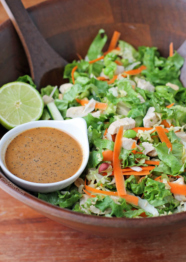 Thai Chicken Chopped Salad with Peanut Dressing