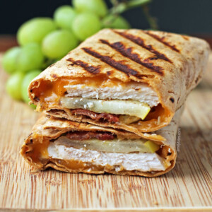 Chicken Bacon Apple Cheddar Wraps