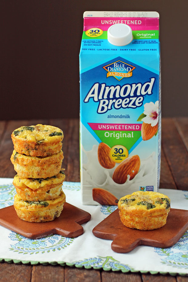 Turkey Sausage Mini Frittatas with Almond Breeze