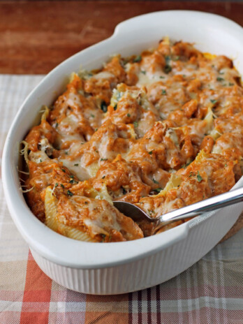 Pumpkin and Sausage Stuffed Shells