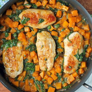 Maple Dijon Chicken and Squash Skillet
