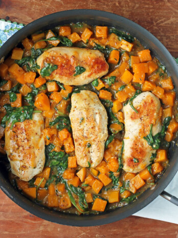 Maple Dijon Chicken and Squash Skillet