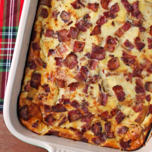 Overnight Breakfast Casserole close up