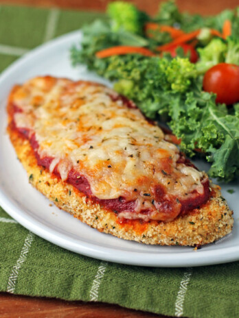 Chicken Parmesan on a plate