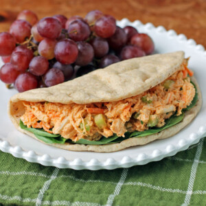 Buffalo Chicken Salad Sandwich on a plate