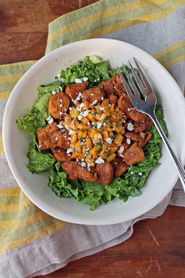 Mexican Street Corn Chicken Salad overhead