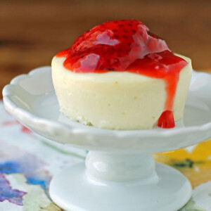 Strabwerry Cheesecake Cup close up