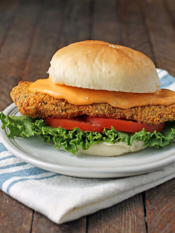 Spicy Chicken Sandwich close up