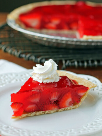 Strawberry Jello Pie slice