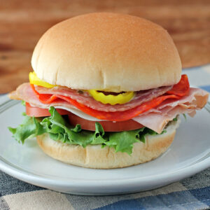 Italian Grinder Sandwich on a plate